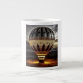 Complex Design On Semi Transparent Hot Air Balloon Jumbo-Tasse (Vorderseite)