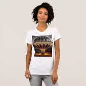 Complex Design On Semi Transparent Hot Air Balloon T-Shirt (Vorne ganz)