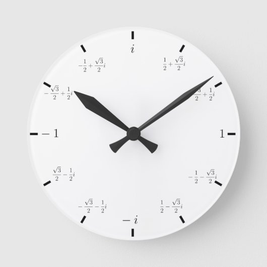 Complex Math Clock Runde Wanduhr (Vorderseite)