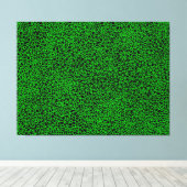 Complex Network - Green on Black Leinwanddruck (Insitu (Holzboden))