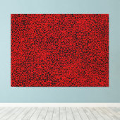Complex Network - Red on Black Leinwanddruck (Insitu (Holzboden))