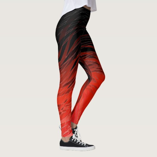 Complex Spiral Red - Leggings (Rechts)