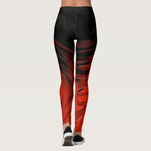 Complex Spiral Red - Leggings (Rückseite)