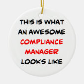 compliance manager, awesome keramik ornament (Vorne)