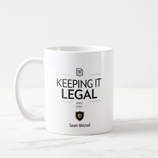 Compliance Officer Personalized Kaffeetasse (Links)