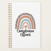 Compliance Officer Rainbow Leopard Funny Gift Planer (Vorderseite)
