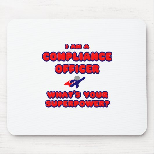 Compliance Officer Was ist deine Supermacht? Mousepad (Vorne)