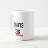 Compliance Offiziere machen es besser Witze Kaffeetasse (Vorderseite Links)