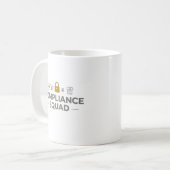 Compliance Squad – Rechtsabteilung Kaffeetasse (Vorderseite Links)