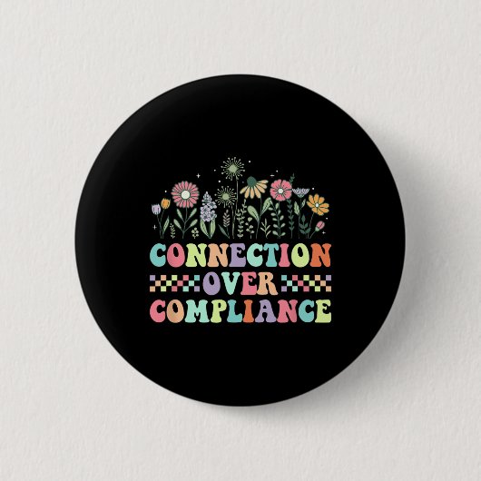 Compliance-Überwindung Autismus-Bewusstsein Sped T Button (Vorderseite)