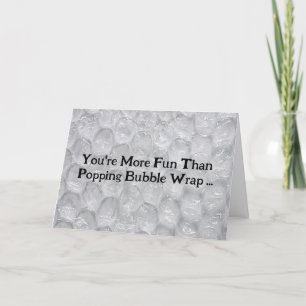 Complicard "Funny Bubble Wrap and Stress" Karte