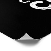 Complimentary Colors Funny Paint Pun Dark BG Poster (Ecke)