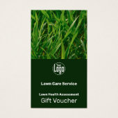 Complimentary Garden Service Gift Voucher Card (Vorderseite)