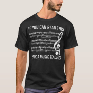 Complizierte Musical Notes Clef Music Teacher T-Shirt