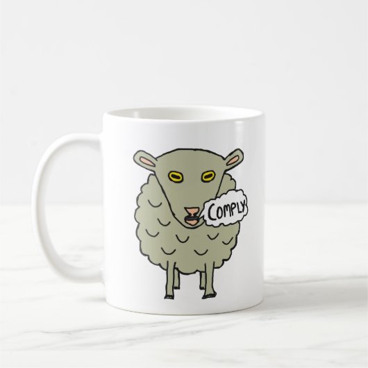 Comply Sheep Kaffeetasse (Links)