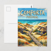 Comporta Portugal Postkarte (Vorne/Hinten)