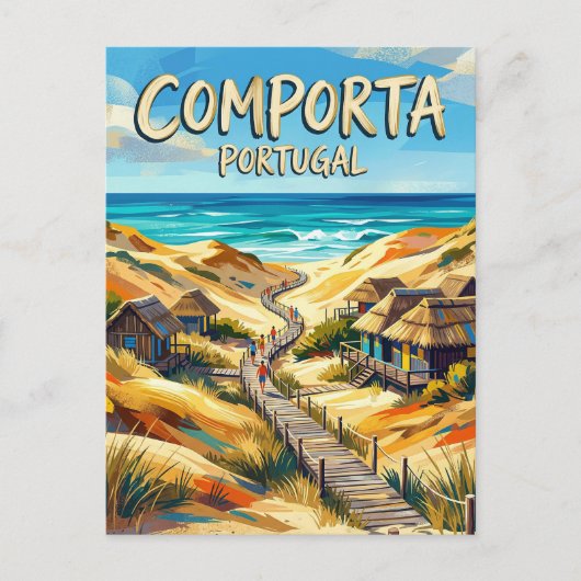 Comporta Portugal Postkarte (Vorderseite)
