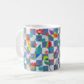 Composición de flores y hojas kaffeetasse (Vorderseite Links)