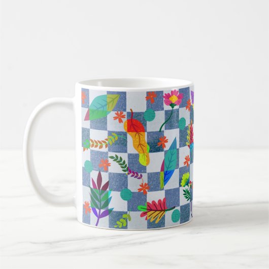 Composición de flores y hojas kaffeetasse (Links)