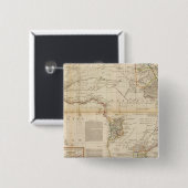 Composite Africa Handfarbene Karte Button (Vorne & Hinten)