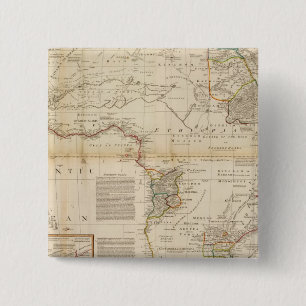 Composite Africa Handfarbene Karte Button