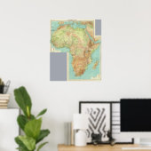 Composite Africa with shipping routes Poster (Heimbüro)