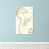 Composite American Engraded Map Leinwanddruck (Insitu (Holzboden))