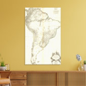 Composite American Engraded Map Leinwanddruck (Insitu (Wohnzimmer))