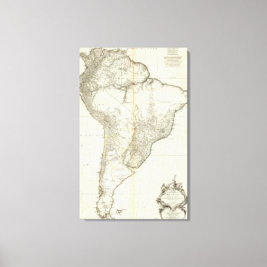 Composite American Engraded Map Leinwanddruck (Vorderseite)