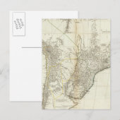 Composite American Engraded Map Postkarte (Vorne/Hinten)