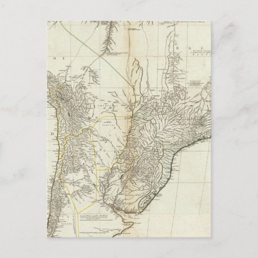 Composite American Engraded Map Postkarte (Vorderseite)