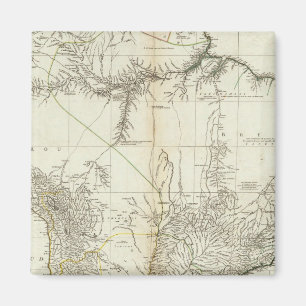 Composite American Graph Map Magnet