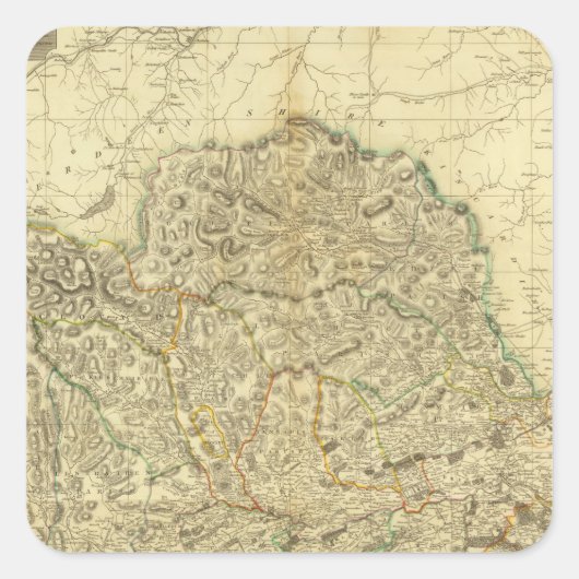 Composite Angusshire Quadratischer Aufkleber (Vorderseite)