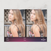 Composite Cards mit Headshot - Headshots Postkarte (Rückseite)