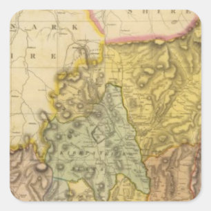 Composite Dumfriesshire 3 Quadratischer Aufkleber