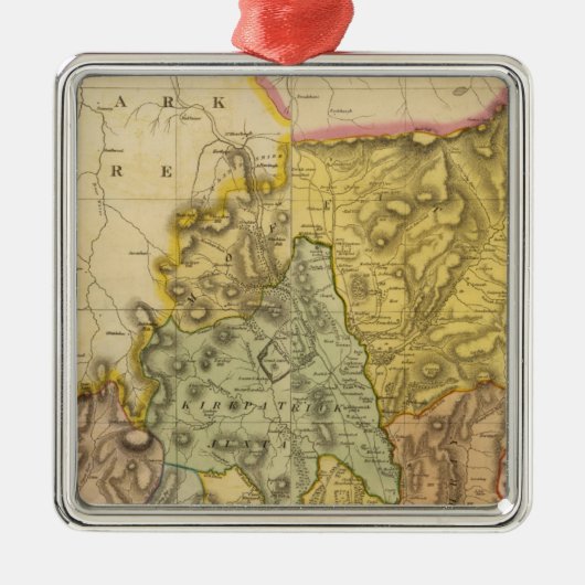 Composite Dumfriesshire 3 Silbernes Ornament (Vorne)
