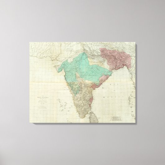 Composite East Indies mit Straßen Leinwanddruck (Vorderseite)