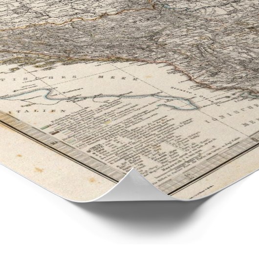 Composite Eastern Europe, Norwegen, Schweden Poster (Ecke)