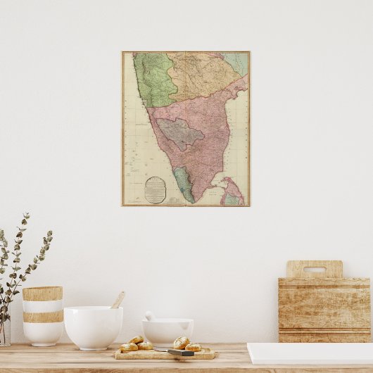 Composite India peninsula Poster (Küche)