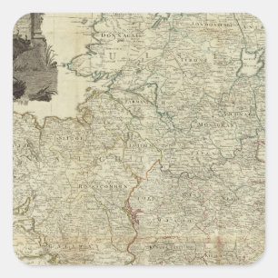 Composite Irland Quadratischer Aufkleber