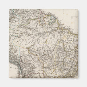 Composite Map of South America Magnet