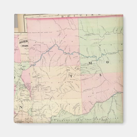 Composite Montana, Idaho Magnet (Vorne)