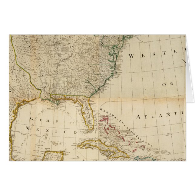 Composite North America Handkarte (Vorderseite (Horizontal))