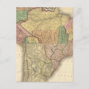 Composite of South America Postkarte