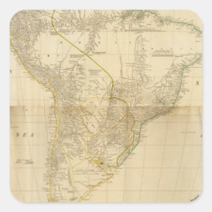 Composite South America 2 Quadratischer Aufkleber