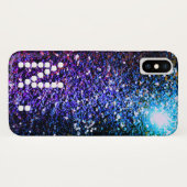 Composite-Sterne für grünen und Lila Glitzer und M Case-Mate iPhone Hülle (Rückseite (Horizontal))