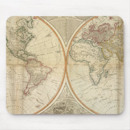 Composite World handfarbene Karte Mousepad (Vorne)