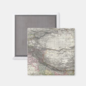 CompositeMap von Indien, Asien Magnet (Vorderseite/Rückseite)