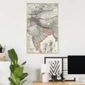 CompositeMap von Indien, Asien Poster (Heimbüro)