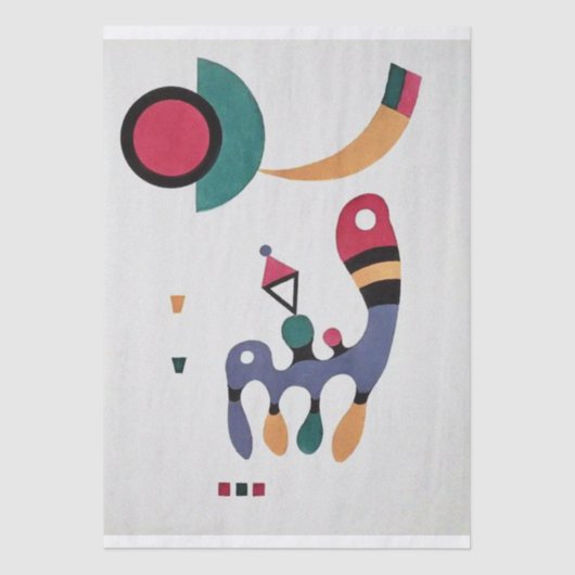 Composition Biomorphic Abstraction-  Kandinsky  Seidenpapier (Vorderseite)